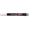 Uni Posca Marker 0.1-1.0mm Brush Tip White PCF-350