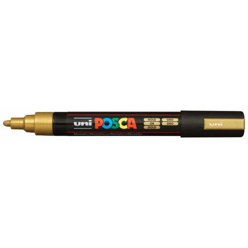 Uni Posca Marker 1.8mm Bullet Tip Gold PC-5M