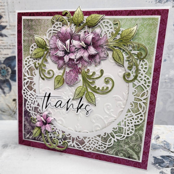 C2305: Feathery Floral Card (CK)