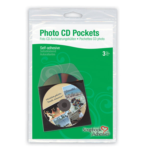 Adhesive - Photo CD Pockets - 5x5 (3pc)