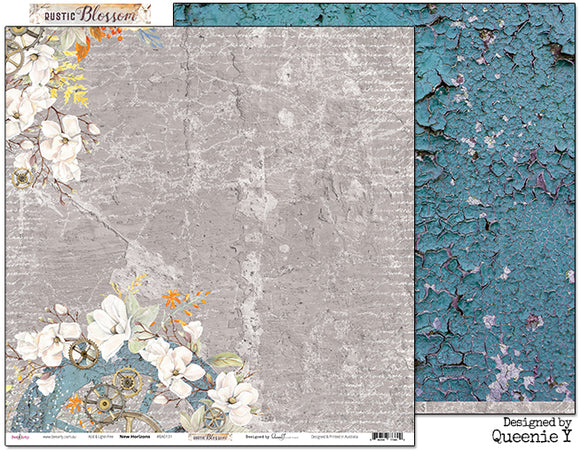 Rustic Blossom : New Horizons 12x12 Scrapbooking Paper (Aug22)