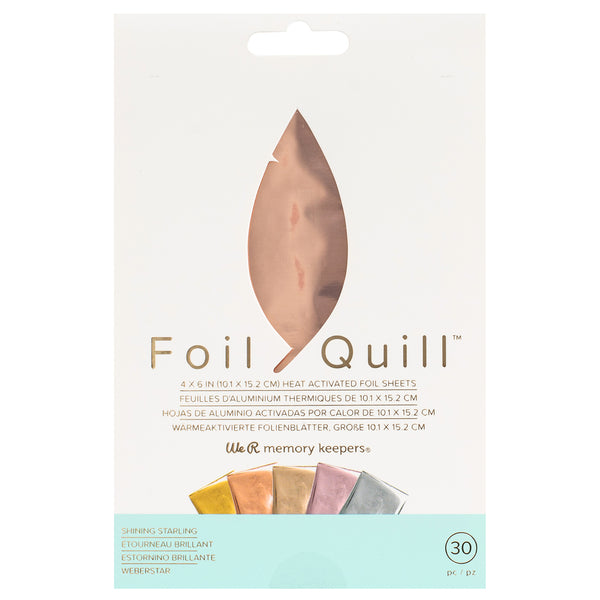 660670 : Foil Sheets - WR - Foil Quill - 4 x 6 Inch Sheets - Shining Starling (30 Piece)
