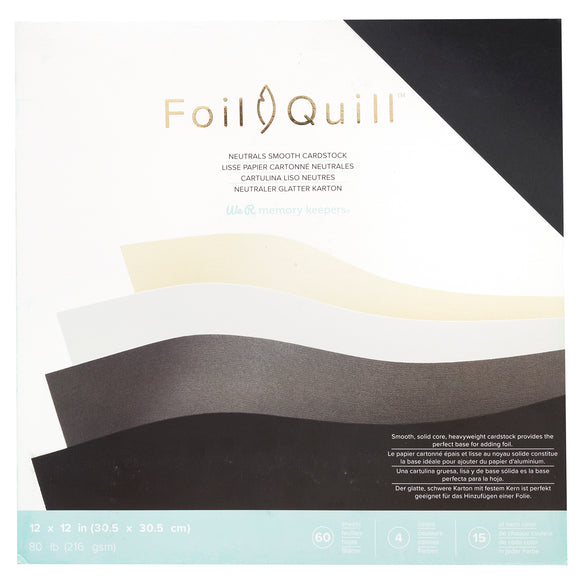 661017 : Cardstock - WR - Foil Quill - 12 x 12 - Paper Pack - Neutrals - Smooth - 60 Sheets