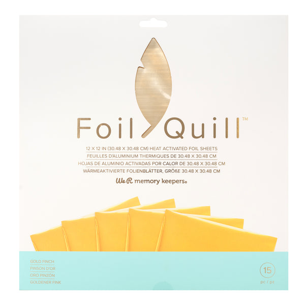 661024 : Foil Sheets - WR - Foil Quill - 12 x 12 - Gold Finch - 15 Sheets