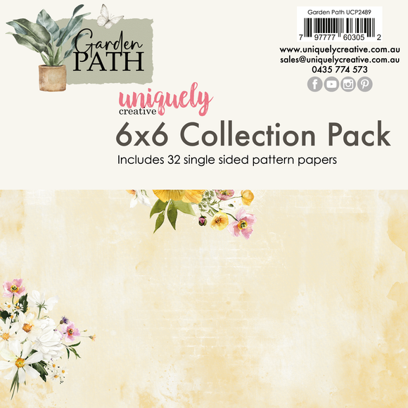 UCP2489 :  6 x 6 Collection Pack (32 sheets)  (Garden Path)