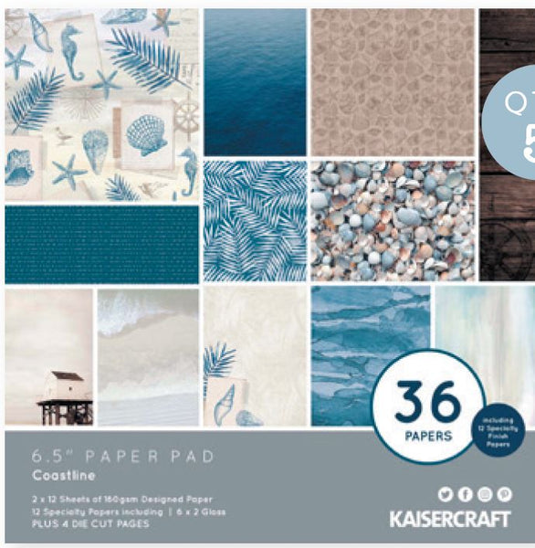 PP1095 : Coastline 6.5 Paper Pad (Kaisercraft)