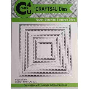 Stitched Squares Dies (8 dies) 70004