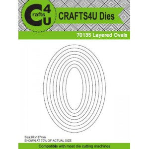 Layered Oval Dies (8 Dies) 70135