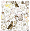 Rustic Blossom : Owl Remember 12x12 Scrapbooking Paper (Aug22)
