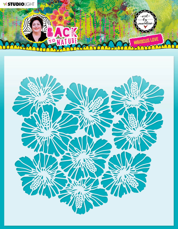 Floral Wheel #1 Stencil : (ABM - Back to Nature) MASK86