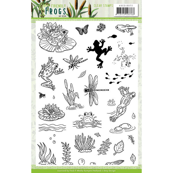 Clear Stamps - Amy Design - Friendly Frogs