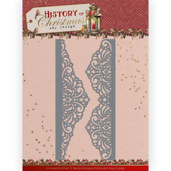 Die- Amy Design - History of Christmas - Lacy Christmas Borders