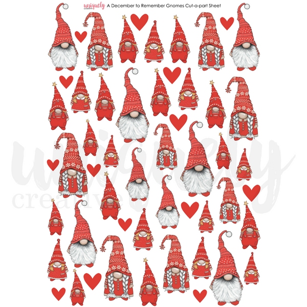 Gnomes Cut-a-Part Sheet (A December to Remember)