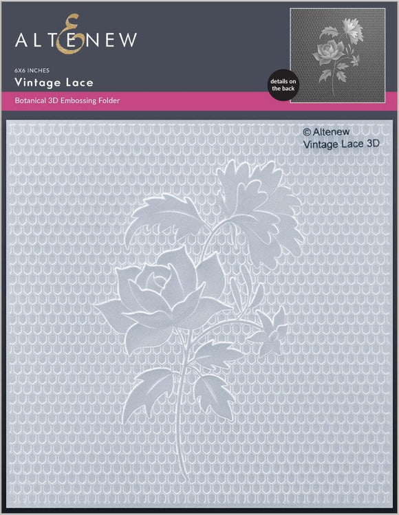 ALT7085 Altenew -3D Embossing Folder Vintage Lace 3D