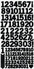 AS262 - Number Stickers - Black