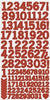 AS263 - Number Stickers - Red