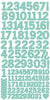 AS264 - Number Stickers - Sea Green