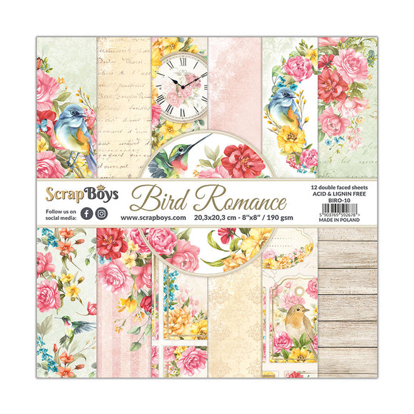 BIRO-10 : Bird Romance - Paper Pad 8