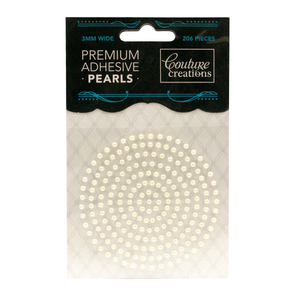 Adhesive Pearls - Chiffon Cream (3mm - 206pc)