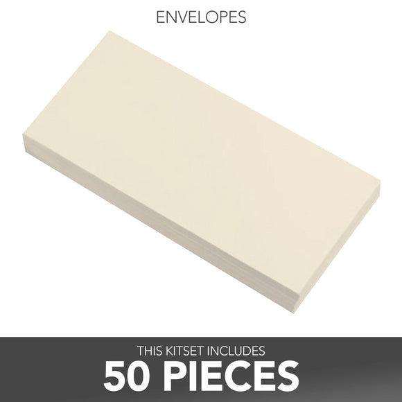 Envelopes - Cream Tall - 50 pack