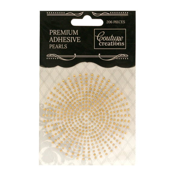Adhesive Pearls - Deep Gold (2mm- 424pc)
