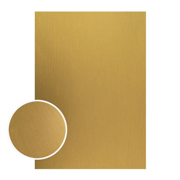 Mirror Foil Board - A4 Matte gold lines (10pc - 210gsm)