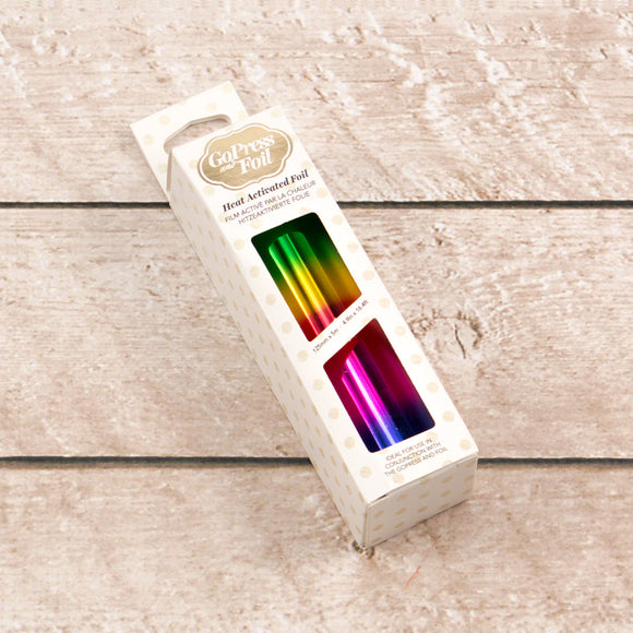 Foil - Rainbow Bands (Gradient Mirror Finish) - Heat activated