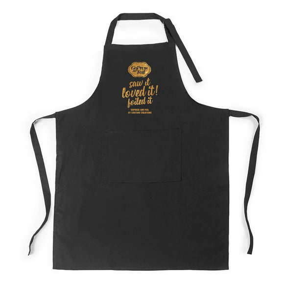 Saw It, Loved It, Foiled It Black Craft Apron