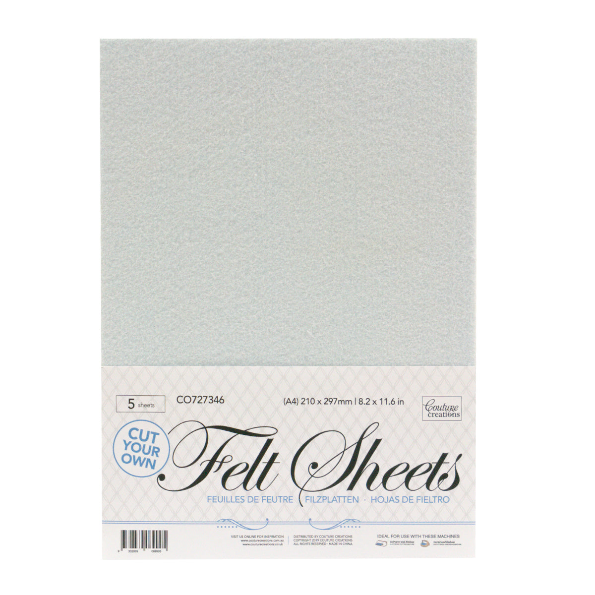 *A4 Felt sheets (cut your own) 5 sheet pack – Craftables