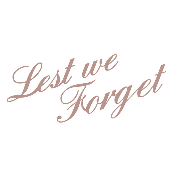 Mini Stamp - Lest We Forget - Lest We Forget  (1pc) - 50 x 50mm | 1.9 x 1.9in