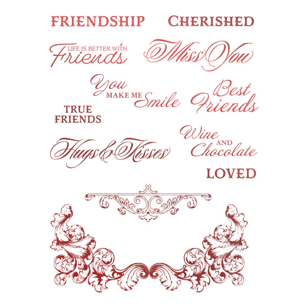Stamp Set - Blooming Friendship - Cherished Friends (12pc)