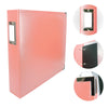 Classic Superior Leather D-Ring Album - Coral Pink