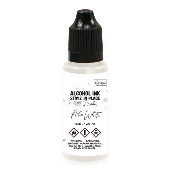 Stayz in Place Alcohol Ink Pad 12ml Reinker - Arctic White Pearlescent