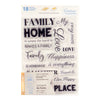Stamp Set - My Family Sentiment (18pc) - 80 x 116mm | 3.1 x 4.5in