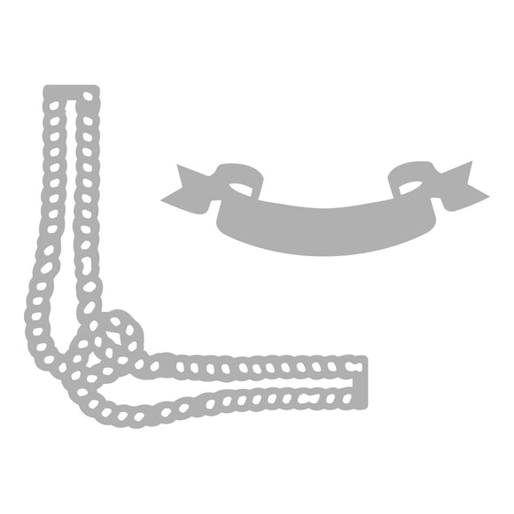 Mini Cutting Die - Seaside Girl - Rope & Banner Mini Die Set (2pc)