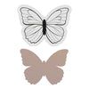 Mini Stamp and Die Set - You Go Girl - Layered Butterfly - 2pc
