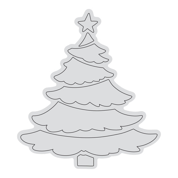 Stamp - Tiered Tree Outline (1pc)