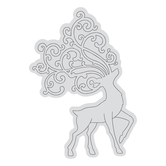 Stamp - Proud Reindeer Outline (1pc)
