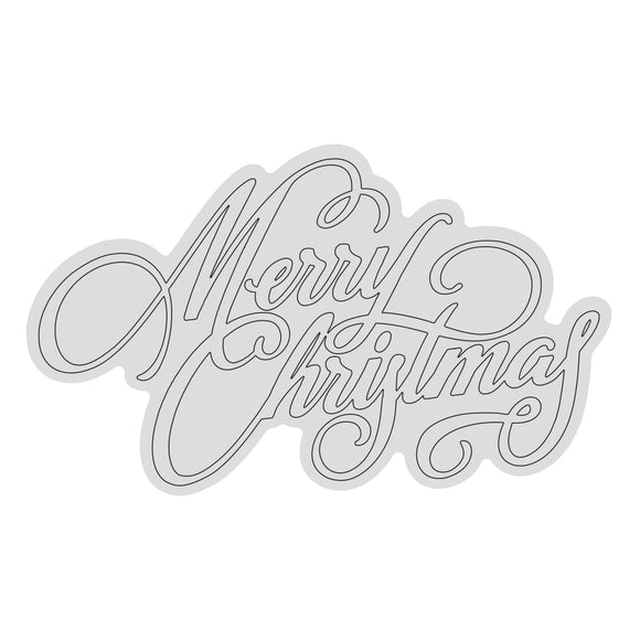 Stamp - Merry Christmas Outline  (1pc)
