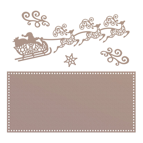 Nesting Die Set - Santa's Sleigh tall card (5pc)
