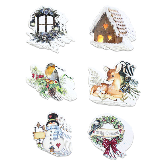 Die Cut Shapes - Winter Wishes (36pc)