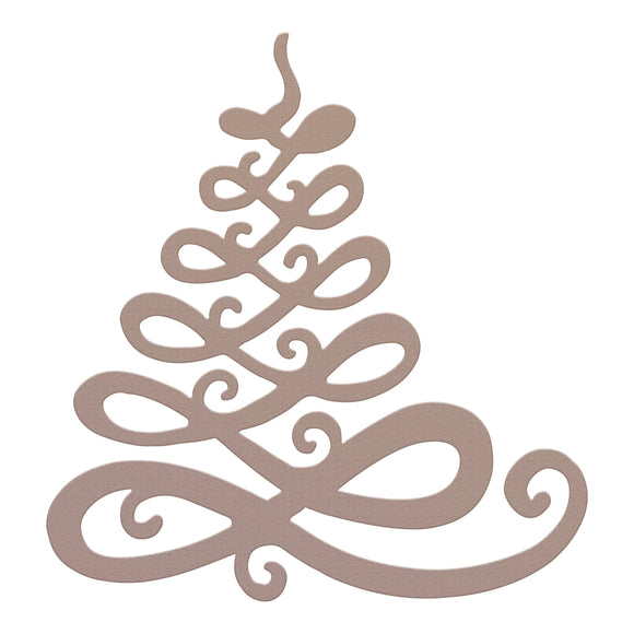 Mini Die - Swirling Christmas Tree (1pc)