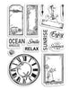 Ciao Bella Stamping Art Clear Stamps 4"X6" Coastal Living