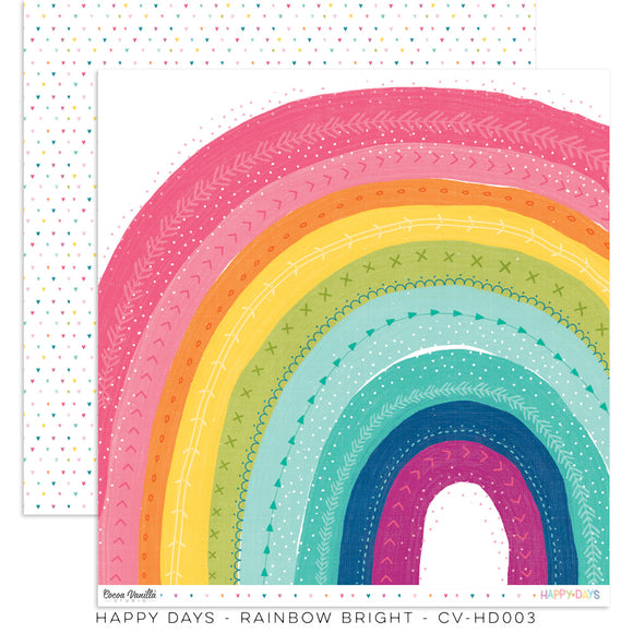 Rainbow Bright Scrapbooking Paper : CV-HD003 - Happy Days (Apr23)