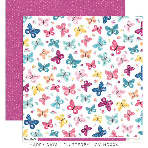 Flutterby Scrapbooking Paper : CV-HD004 - Happy Days (Apr23)