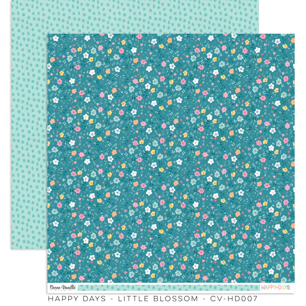 Little Blossom Scrapbooking Paper : CV-HD007 - Happy Days (Apr23)