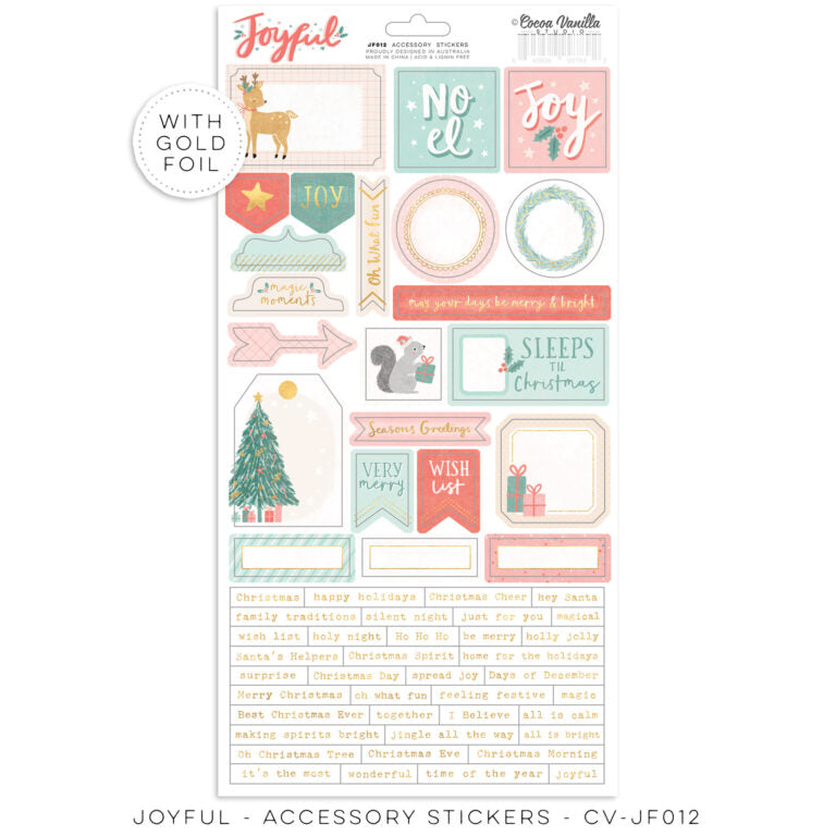 Coco Vanilla : CV-JF012 - Accessory Stickers (Joyful)