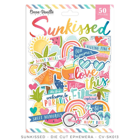 CV-SK013 - Sunkissed  “Die Cut Ephemera” (Cocoa Vanilla)