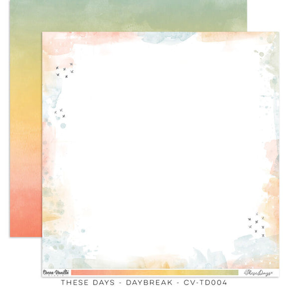 Coco Vanilla : CV-TD004 - Daybreak 12x12 Paper (These Days)