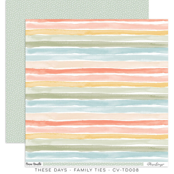 Coco Vanilla : CV-TD008 - Family Ties 12x12 Paper (These Days)